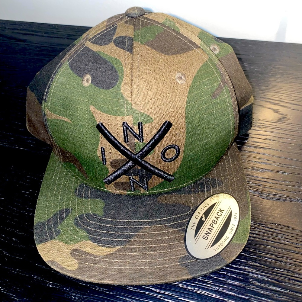 Men’s Camo, Flat Bill, Nixon Brand Hat